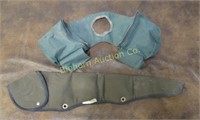 Lined Rifle Scabbard, Horn Bags 2pc lot