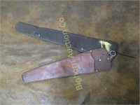 Leather Rifle Scabbard, Leather Saw Scabbard