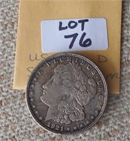 US 1921 D Silver Dollar