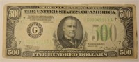 1934 $500 Bill Federal Reserve Note