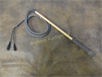 Stock/Bull Whip Approx. 21" Wood Handle