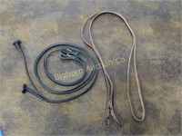 Leather English Reins: 2pc lot