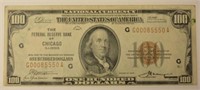 1929 $100 Chicago National Currency Note