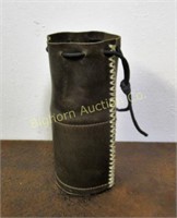 Custom Leather Pouch or Beverage Holder