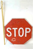 Large Metal Stop Road Sign