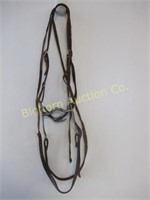 Vintage Bridle: Leather Headstall & Reins