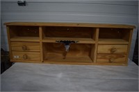 Wooden Shelf with Drawers