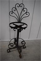 Wrought Iron High Seat Chair 43"