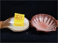 Two Small Dishes - One is Shell Shaped