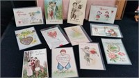 Group of Antique Valentine Postcards