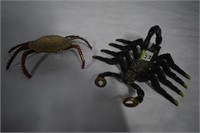Metal Cast Iron Crab & Scorpion Incense Burners