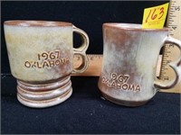 Two 1967 Oklahoma Mugs