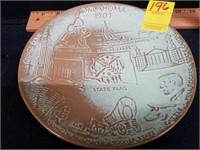 1907 Oklahoma Commemorative Plate