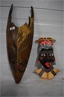 Pair Of Wooden Masks