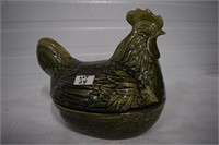 Green Hen On Nest Price England 10"