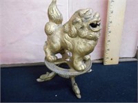 Metal Foo Dog on Stand