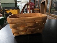 Longaberger Basket / Wall Hanger / Leather Handle