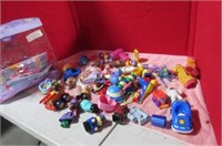 Child's small toys in plastic bag