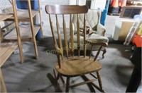 Wooden rocking chair