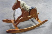 Large wooden rocking horse