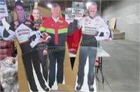 Four free standing advertising cardboard figures