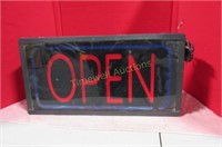 Electric "Open" sign