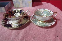 Two cups and saucers