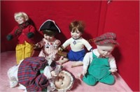 Grouping of Ahley Drake dolls