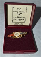 VE Day 1945 -1995 - 50th Ann. Enamelled Pin