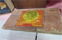 Old metal tobacco sign