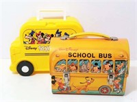 Disney School Bus Lunch Boxes (lot of 2)