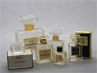 Collection of CHANEL No. 5 Glass Perfume Bottles