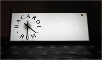 Vintage  Bicardi Light / Clock