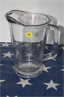 9" tall & Thick glass Pitcher