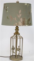 Bird Cage Table Lamp with Shade