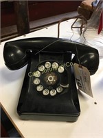 1940'S BLACK ROTARY PHONE WESTERN ELECTRIC BELL
