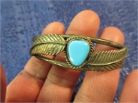 southwestern sterling turquoise bracelet