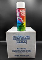 ABRO Aerosol Gloss White Spray Paint (12 Total)