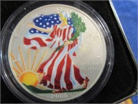 2000 silver eagle coin 1oz .999 in box