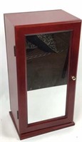 Rotating Mirrored Jewelry Armoire