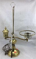 Brass Whale Oil Styled Electric Lamp