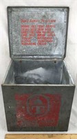 Vintage Metal Thompson Honor Dairy Box