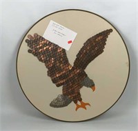 Unique Eagle Art made from Pennies and Dimes