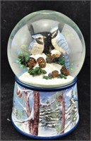 Christmas Bluebird Musical Snow Globe