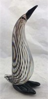 Solid Art Glass Penguin Paperweight