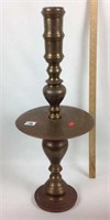 Large solid brass middle east candle holder