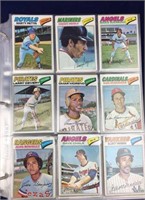 540 Baseball Cards from 1977