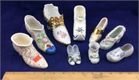 Vintage Miniature Porcelain/Ceramic Shoes
