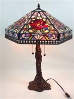Tiffany style stained-glass parlor lamp
