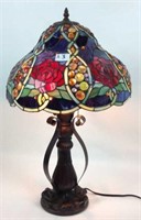 Tiffany style stained glass parlor lamp